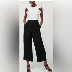 J. Crew Elegant Black Wide Leg Pants